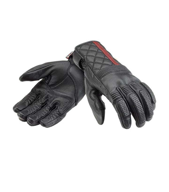 トライアンフ レザーグローブ Sulby Leather Gloves / Black Red